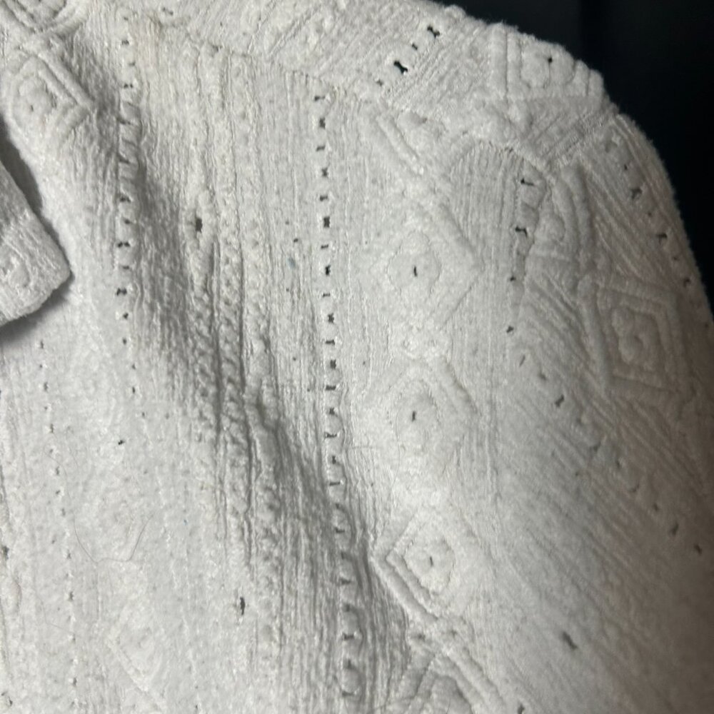 Lace-Style Button Up - Picture 2 of 6